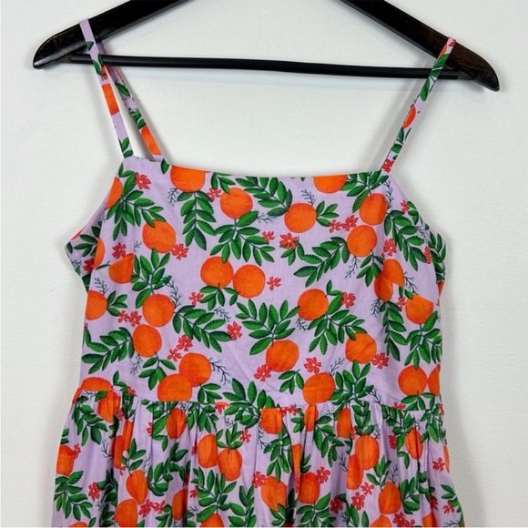 J. Crew Strappy Midi Dress Women's Size 8 in Vintage Lilac Multi - Picture 2 of 10